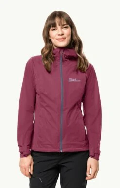Jack Wolfskin Go Hike Jacket Womens Sangria Red