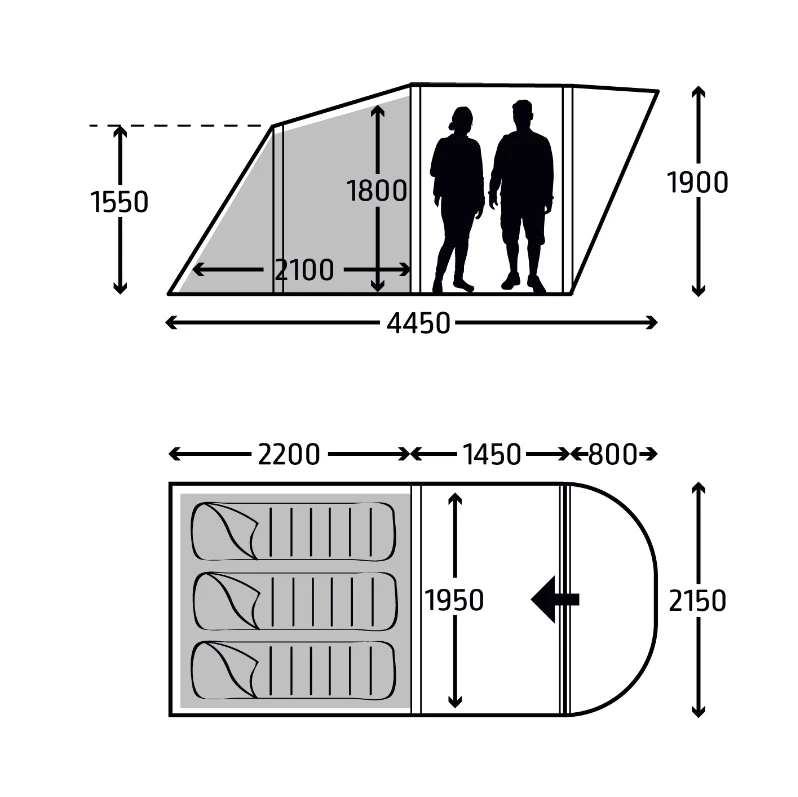 Kampa Brean 3 AIR 2023 - Image 2