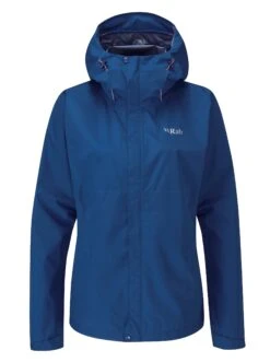 Rab Downpour Eco Jacket Womens Patriot Blue.