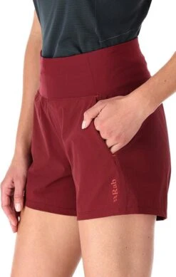 Rab Momentum Shorts Womens Deep Heather 4" Inseam