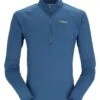 Rab Sonic Long Sleeve Zip Mens Nightfall Blue
