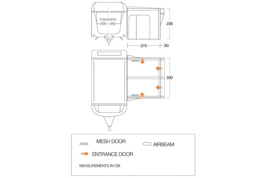 Vango Riviera Air 330 Elements Proshield 2023 - Image 2