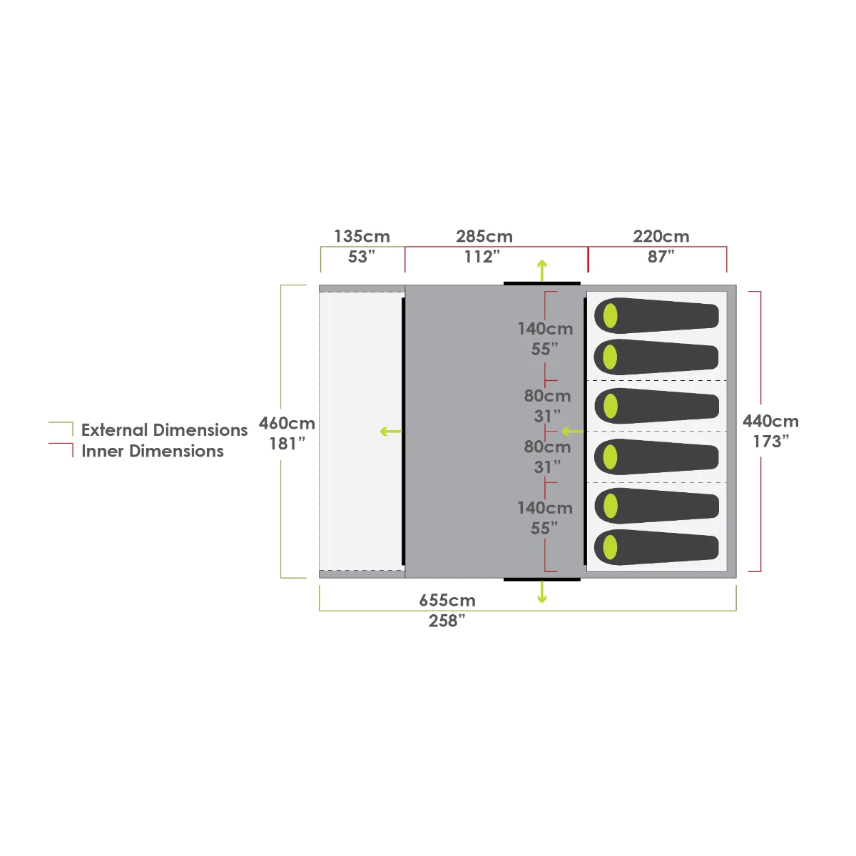 Zempire Evo TXL V2 Air Tent 2023 - Image 4